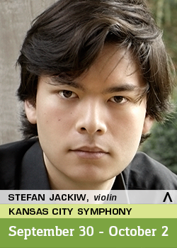 Stefan Jackiw performs with the Kansas City Symphony