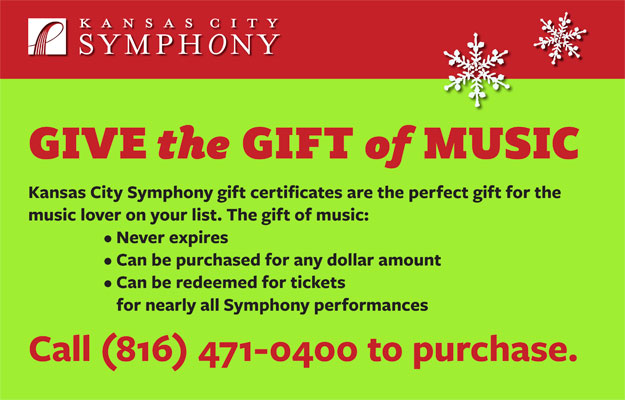 gift certificate information