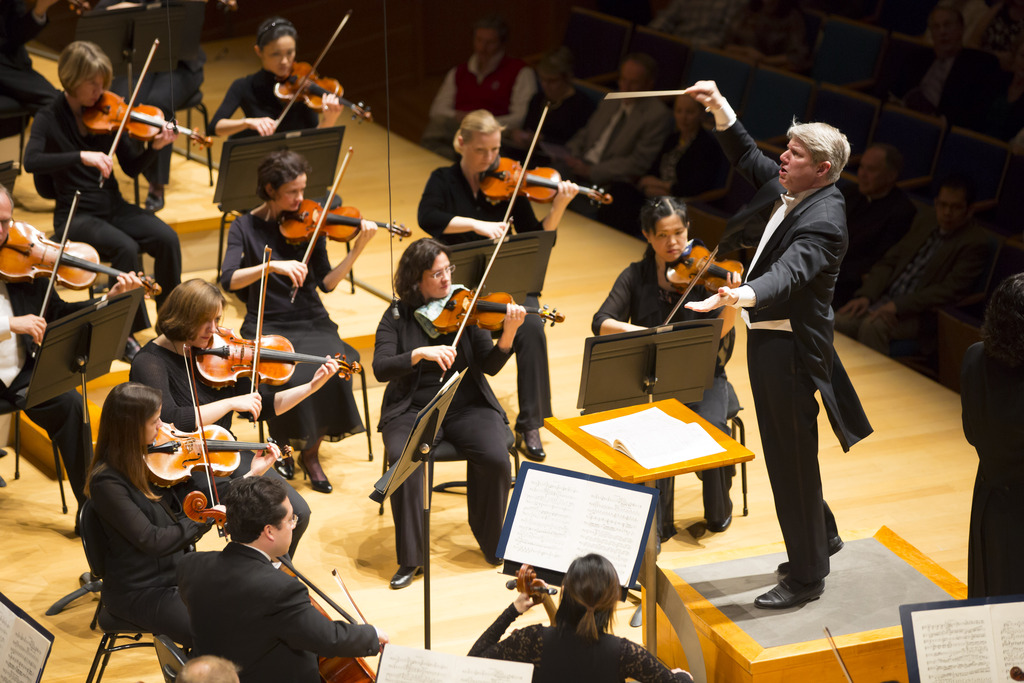Conductor Michael Stern leads the Symphony