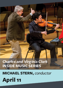 flyer for inside music series with michael stern 