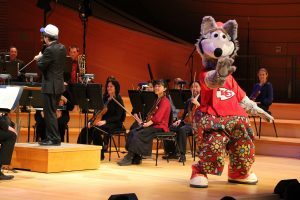 KC Wolf with the Symphony