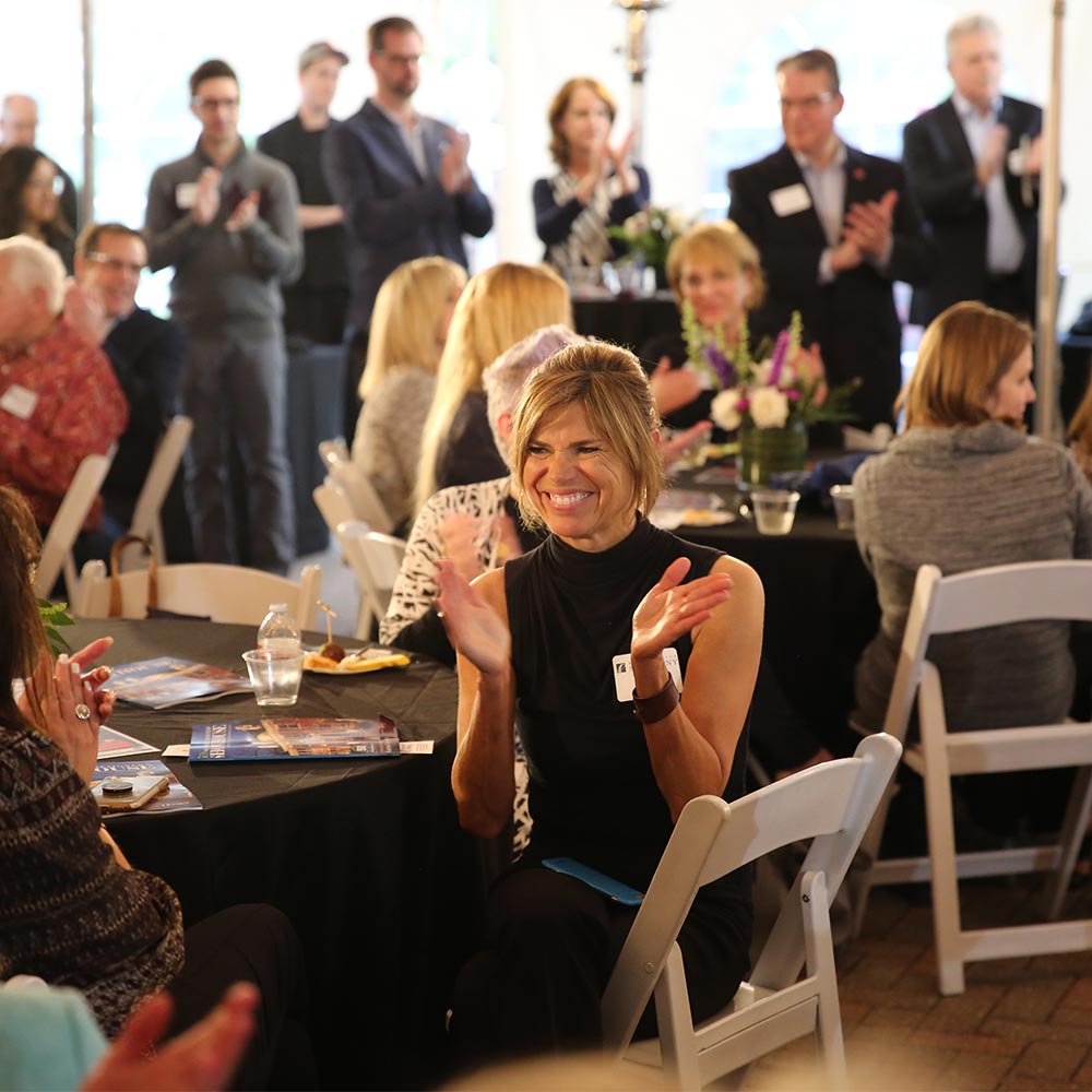 kc business council members at event