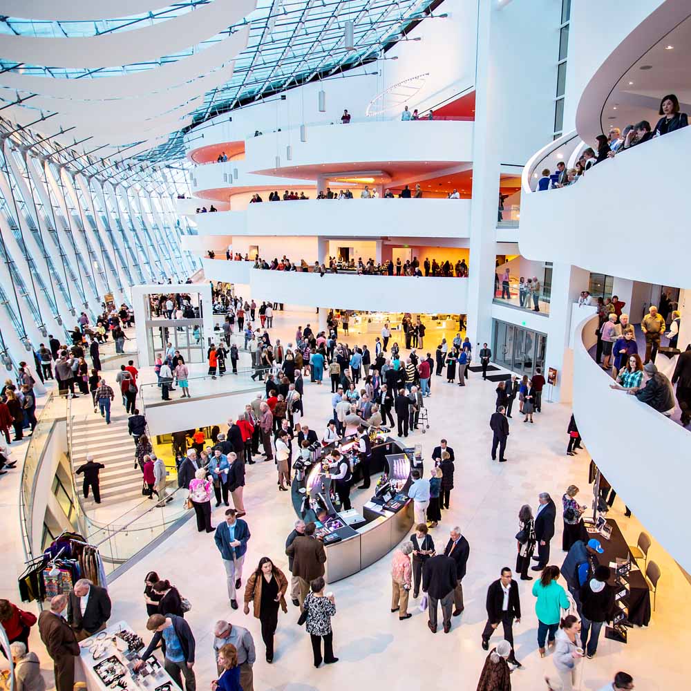 the kauffman center atrium