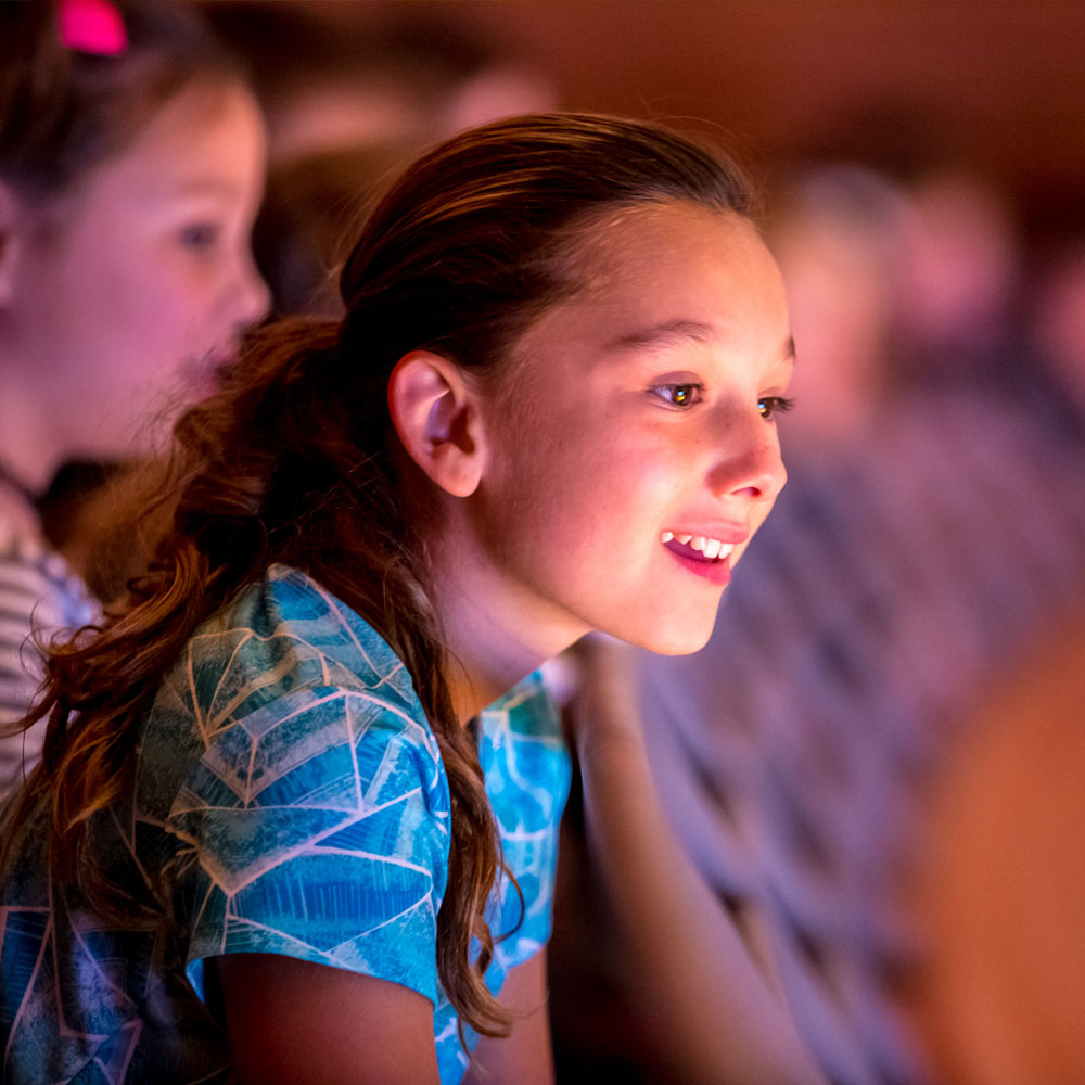 girl at young people concert